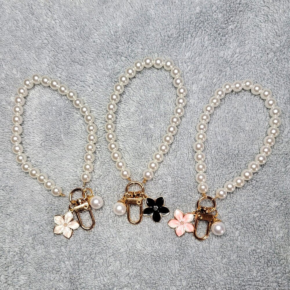 Pearl Beaded Purse Charms, 3 Pcs. Set ~ NWT
